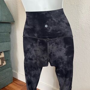 Lululemon Black Tie-Dye Leggings